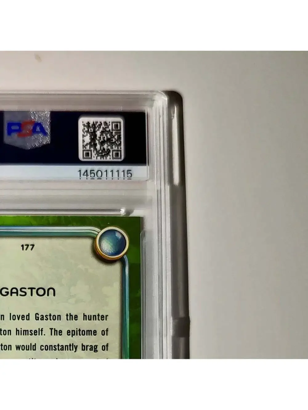 Gaston 2025 Topps Disney Wonder #177 Card Beauty and the Beast PSA 9 MT